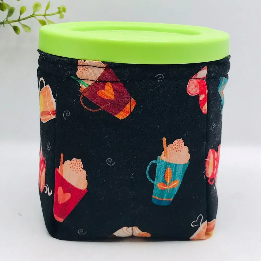 Pint Size Cozy for Ninja CREAMi, 16 oz for NC300 Series, Insulated, Black Pink